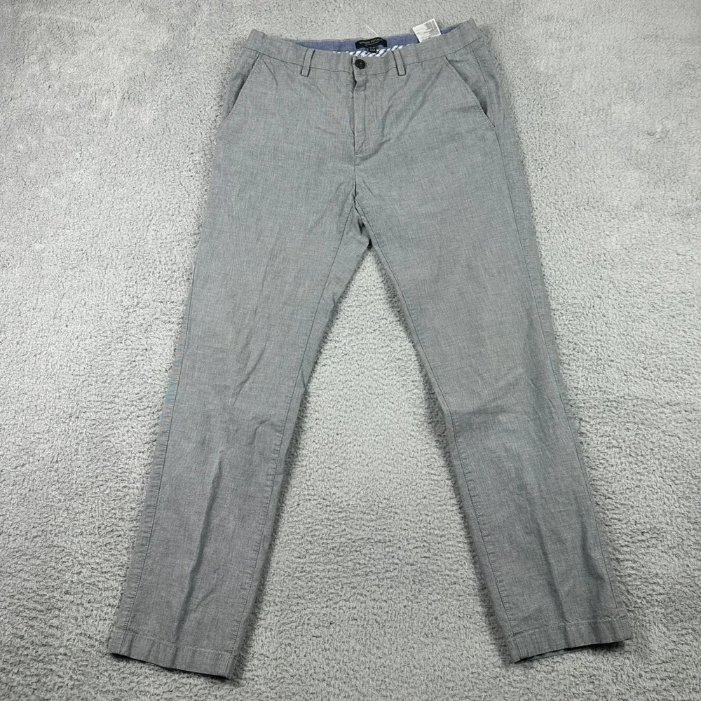 Banana Republic Kentfield Pant‎ Mens 32x32 (Fits 32x30) Gray Chino Straight
